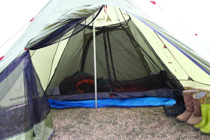 KT テント オールインワンテント サイドオープン インナーシート キャンプ アウトドア 防災グッズ (イエロー) 並行輸入品