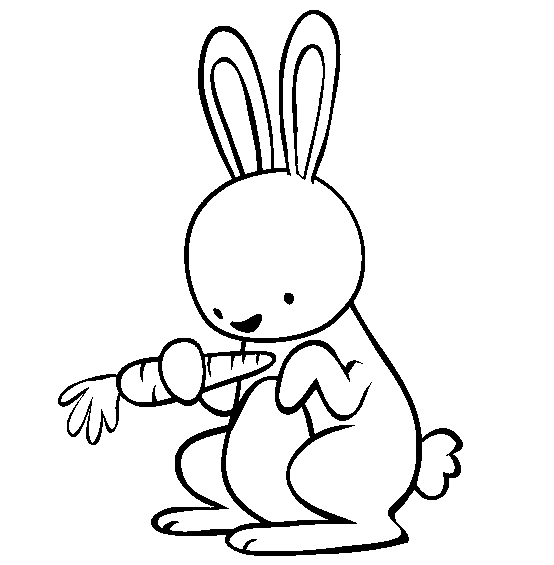 baby animals pictures to color. Bunny Coloring Pages