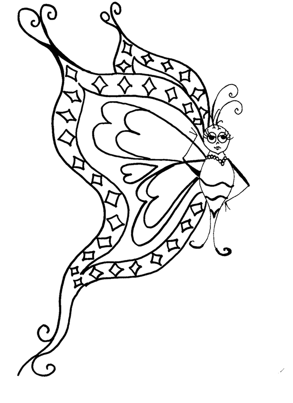 coloring pages of  butterflies