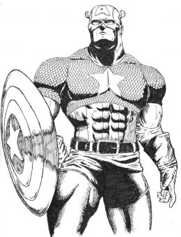 Marvel Coloring Pages on Captain America Coloring Pages For Kids Jpg