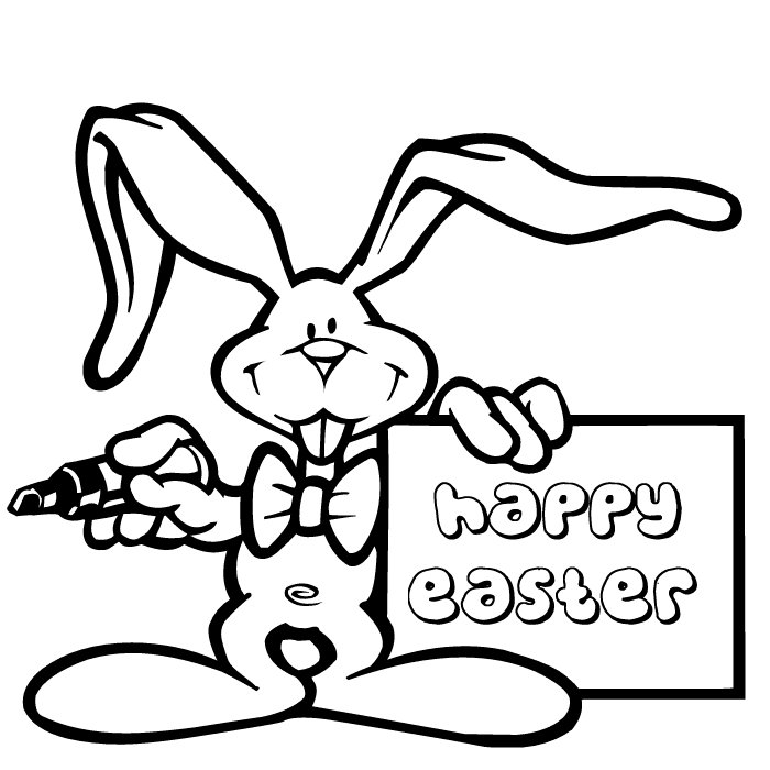 easter bunny coloring book pictures. Bunny Coloring Pages