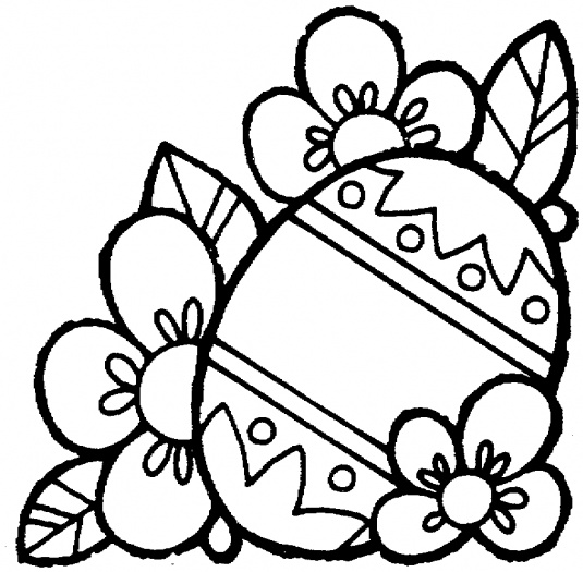 coloring pages for easter. Easter Flower Coloring Pages