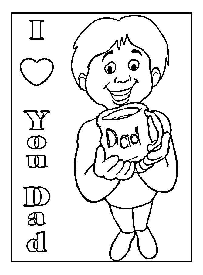 Coloring Pages For Kids. Father#39;s day coloring pages.