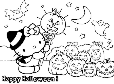 Halloween Coloring Pages  Kids on Kitty Halloween Coloring Pages Halloween Holiday Activities For Kids