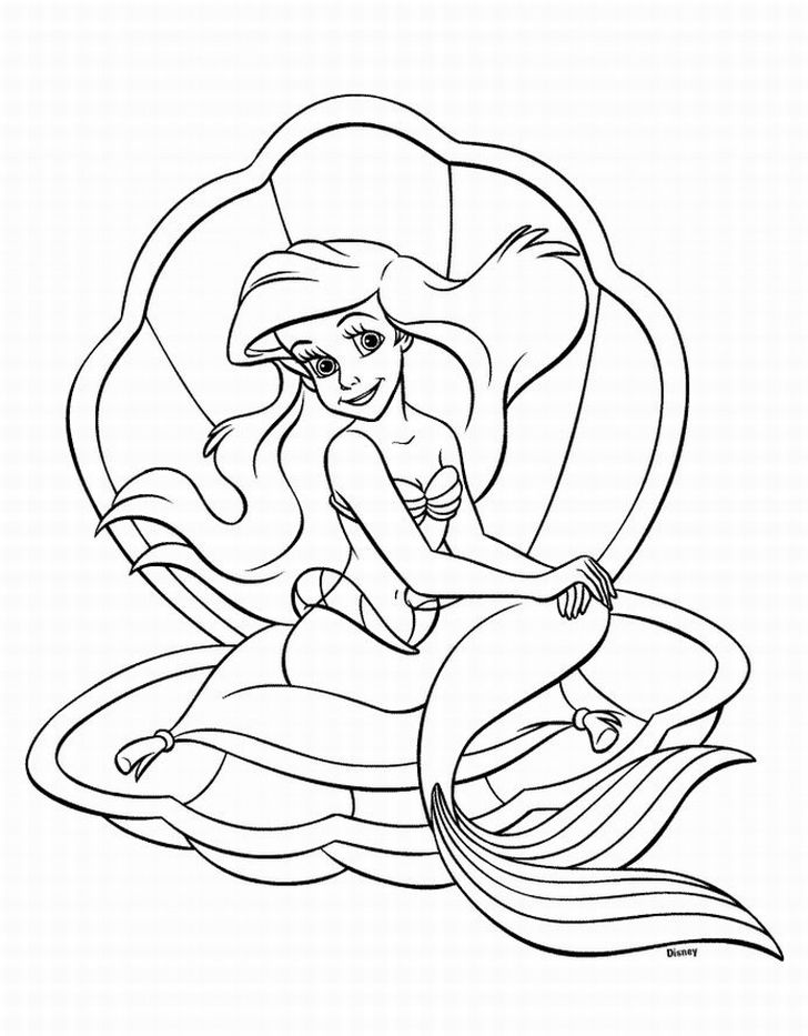 Printable Disney princess coloring pages for kids