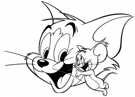 tom and jerry coloring pages for kids printable. Tom And Jerry Coloring Pages