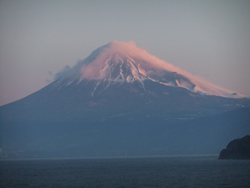 2月７日早朝の富士山