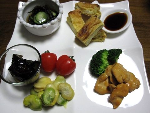 ゆうべの晩ご飯☆鶏のオーロラソース
