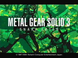 METAL GEAR SOLID 3: SNAKE EATER＼タイトル画面