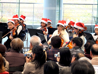 県立ジュニアオーケストラクリスマスコンサート、会場の様子