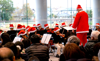 県立ジュニアオーケストラクリスマスコンサート、会場の様子