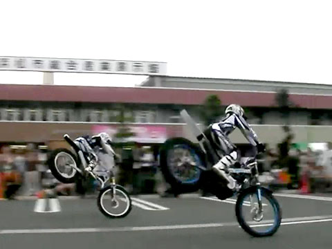 Ｗ１レーシングチーム　トライアルデモンストレーション　バイクのふるさと浜松