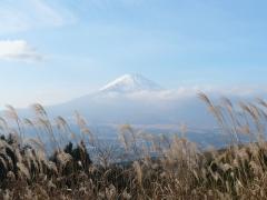 間に合った長尾峠からの富士山