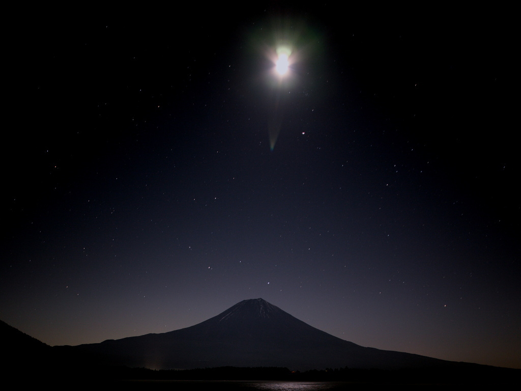 東京写真館 夜の富士山写真 富士山の壁紙