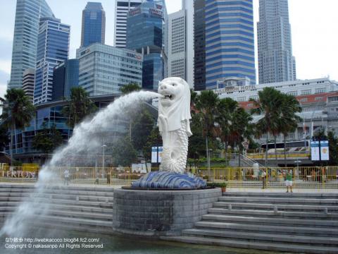 シンガポール　マーライオンの写真1
