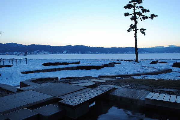 20130128諏訪湖夕暮れ (7)