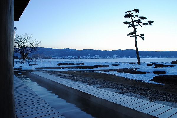 20130128諏訪湖夕暮れ (8)