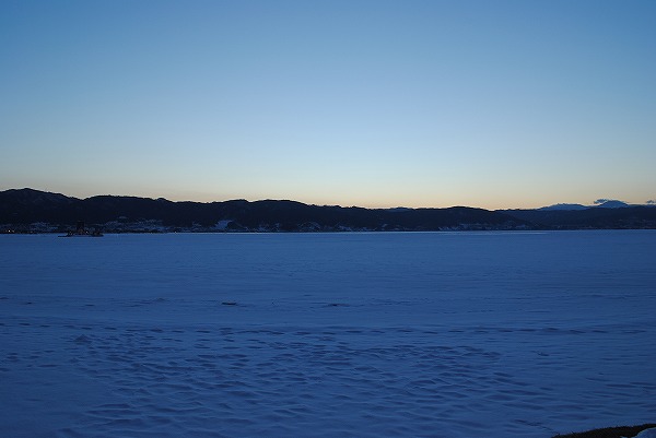 20130128諏訪湖夕暮れ (9)